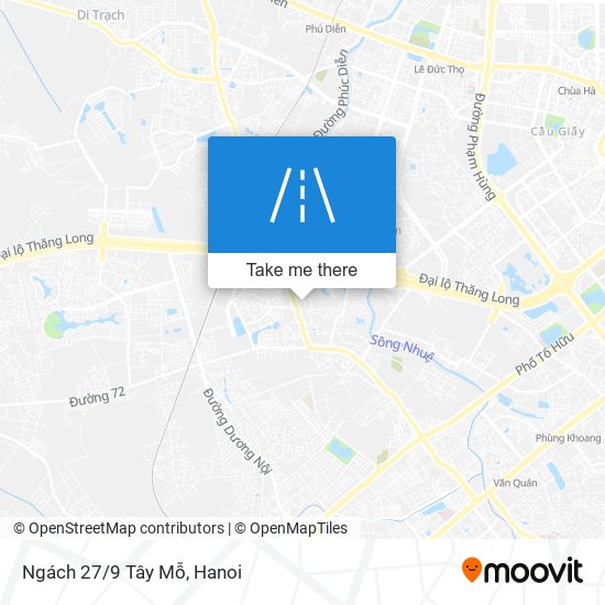 Ngách 27/9 Tây Mỗ map