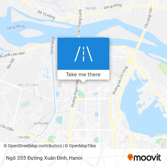 Ngõ 355 Đường Xuân Đỉnh map