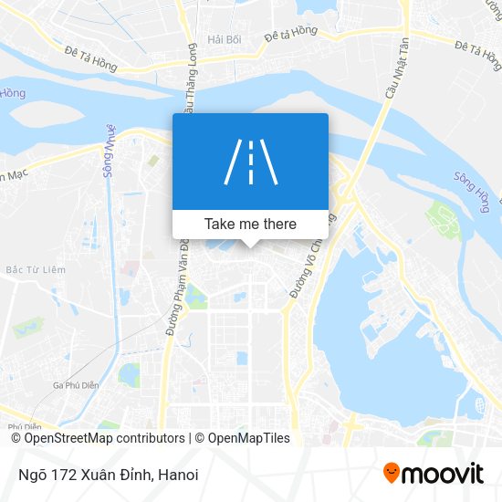 Ngõ 172 Xuân Đỉnh map