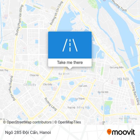 Ngõ 285 Đội Cấn map