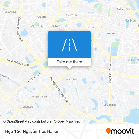 Ngõ 166 Nguyễn Trãi map