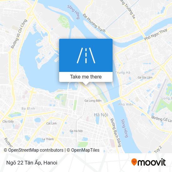 Ngõ 22 Tân Ấp map