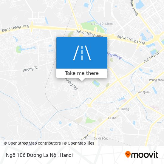 Ngõ 106 Dương La Nội map