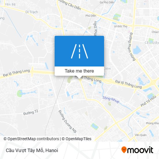 Cầu Vượt Tây Mỗ map