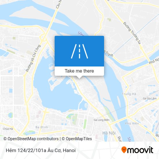 Hẻm 124/22/101a Âu Cơ map