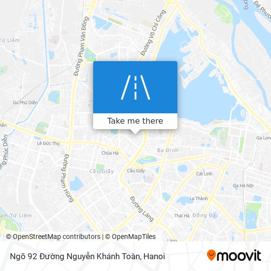 Ngõ 92 Đường Nguyễn Khánh Toàn map