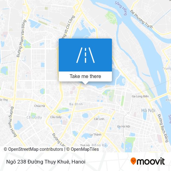Ngõ 238 Đường Thụy Khuê map