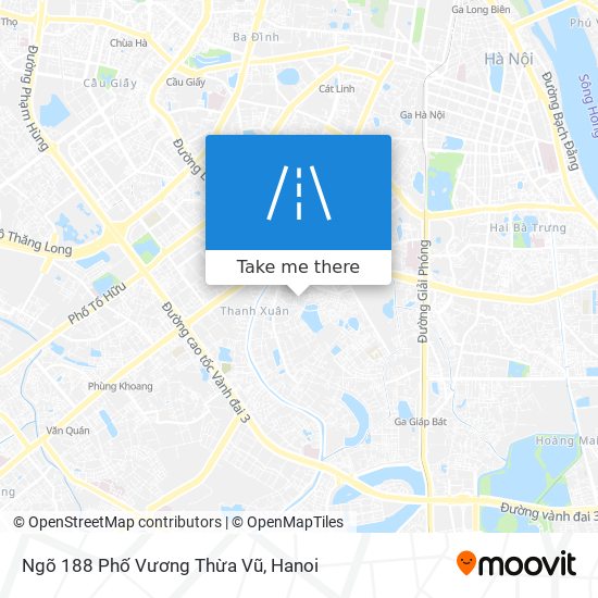 Ngõ 188 Phố Vương Thừa Vũ map