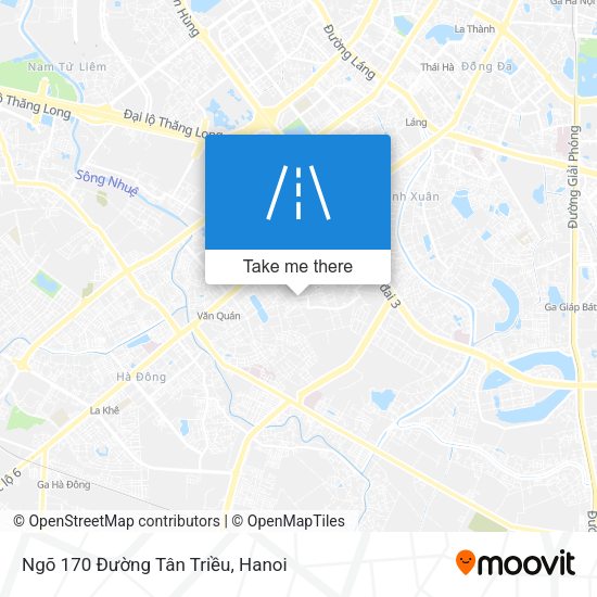 Ngõ 170 Đường Tân Triều map