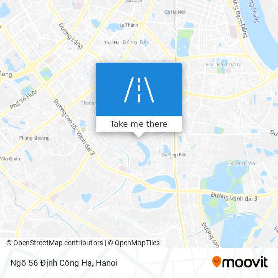 Ngõ 56 Định Công Hạ map