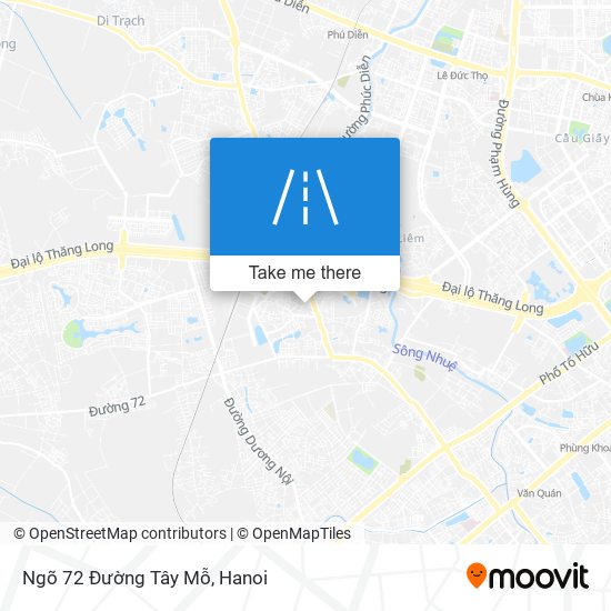 Ngõ 72 Đường Tây Mỗ map