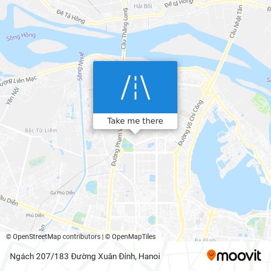 Ngách 207/183 Đường Xuân Đỉnh map