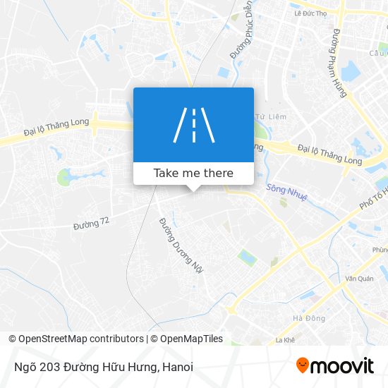 Ngõ 203 Đường Hữu Hưng map