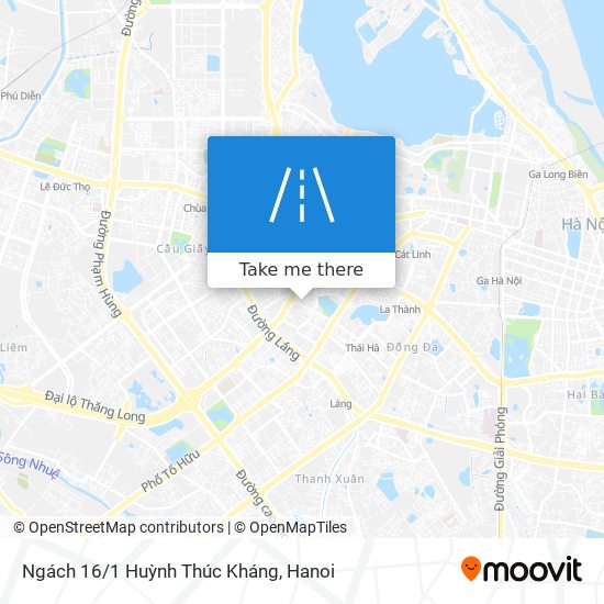 Ngách 16/1 Huỳnh Thúc Kháng map