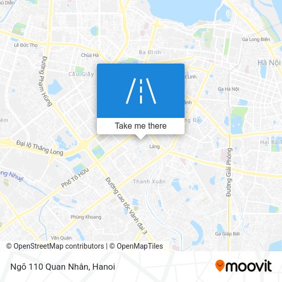 Ngõ 110 Quan Nhân map
