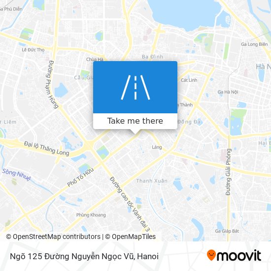 Ngõ 125 Đường Nguyễn Ngọc Vũ map