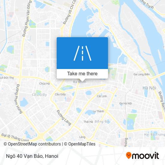 Ngõ 40 Vạn Bảo map