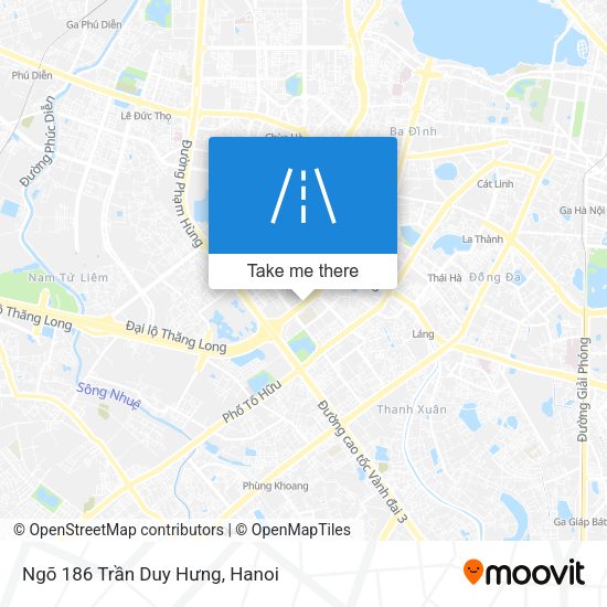 Ngõ 186 Trần Duy Hưng map