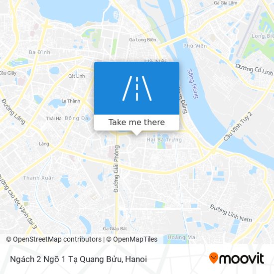 Ngách 2 Ngõ 1 Tạ Quang Bửu map