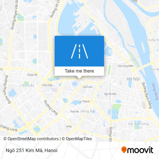 Ngõ 251 Kim Mã map