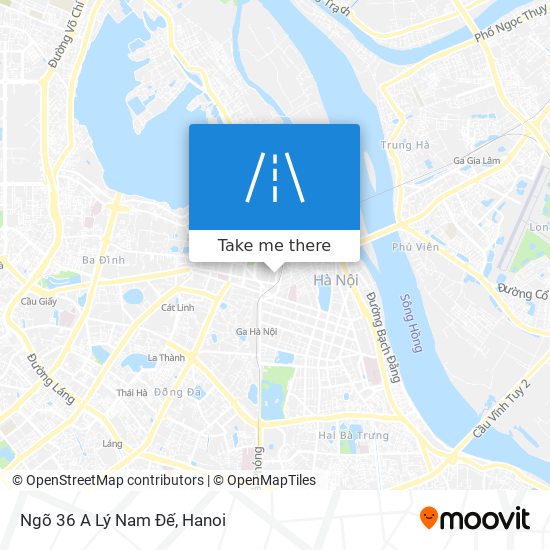 Ngõ 36 A Lý Nam Đế map