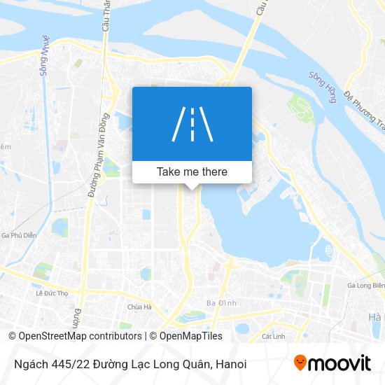 Ngách 445 / 22 Đường Lạc Long Quân map