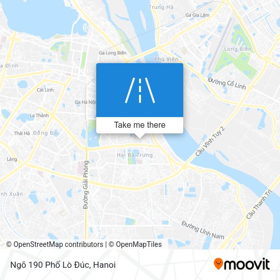 Ngõ 190 Phố Lò Đúc map
