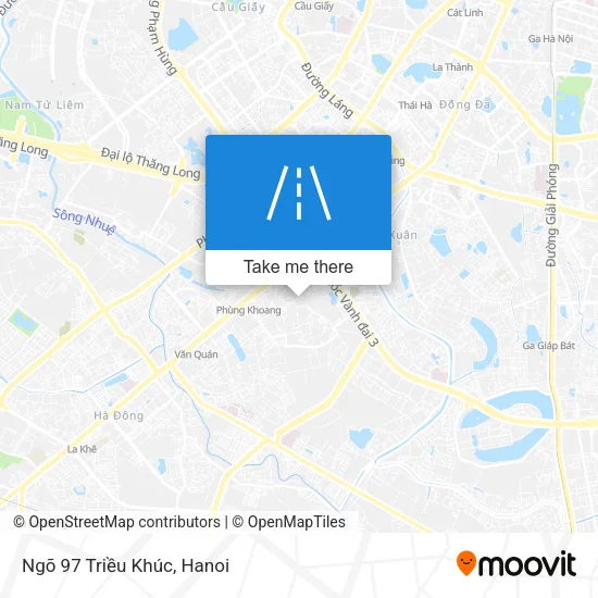Ngõ 97 Triều Khúc map