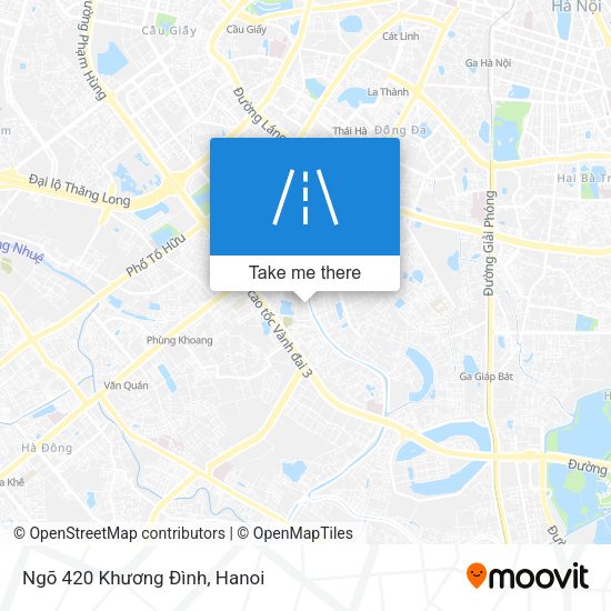 Ngõ 420 Khương Đình map