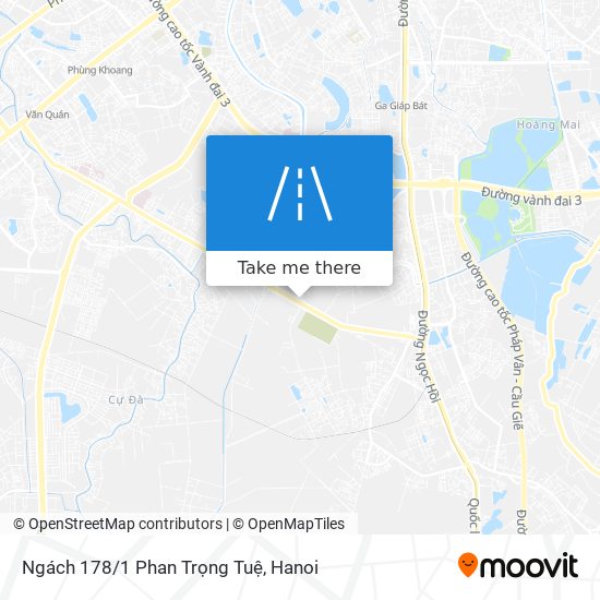 Ngách 178/1 Phan Trọng Tuệ map