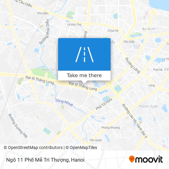 Ngõ 11 Phố Mễ Trì Thượng map