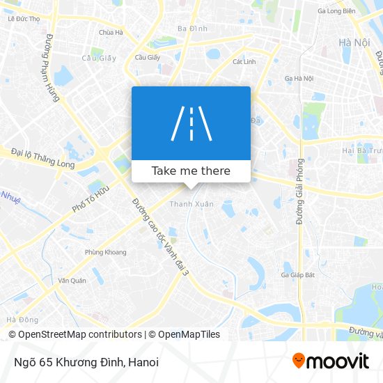 Ngõ 65 Khương Đình map