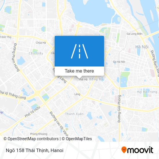 Ngõ 158 Thái Thịnh map