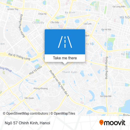 Ngõ 57 Chính Kinh map