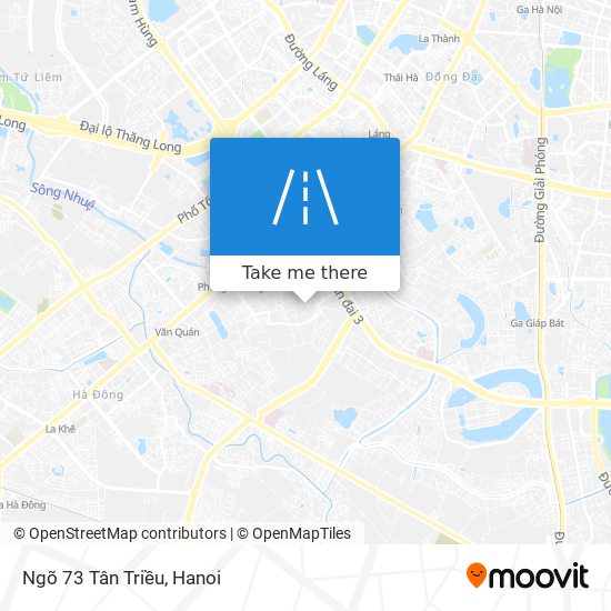 Ngõ 73 Tân Triều map