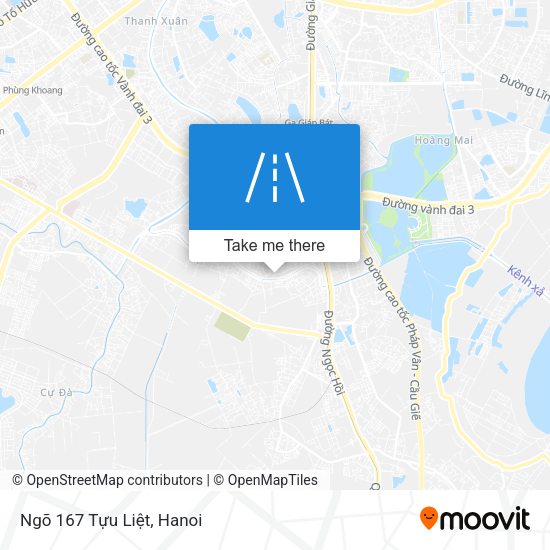 Ngõ 167 Tựu Liệt map