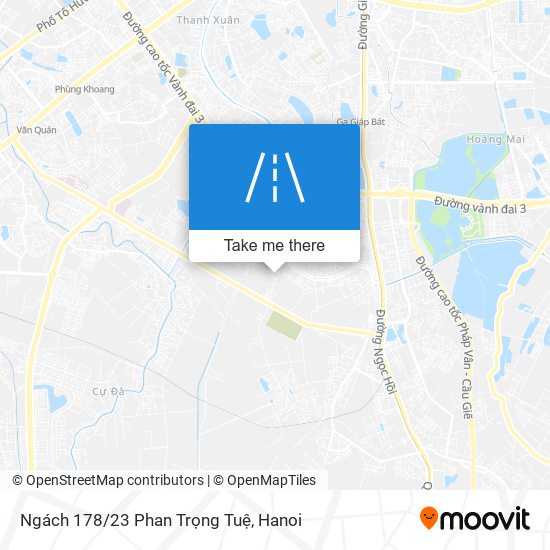 Ngách 178/23 Phan Trọng Tuệ map