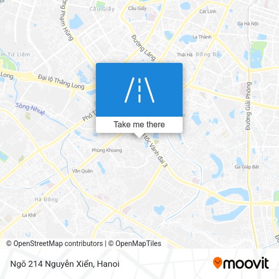 Ngõ 214 Nguyễn Xiển map
