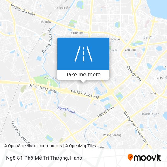 Ngõ 81 Phố Mễ Trì Thượng map