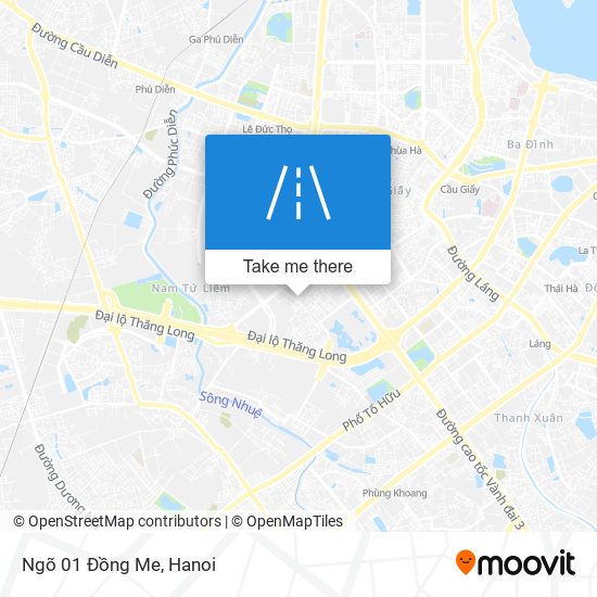 Ngõ 01 Đồng Me map