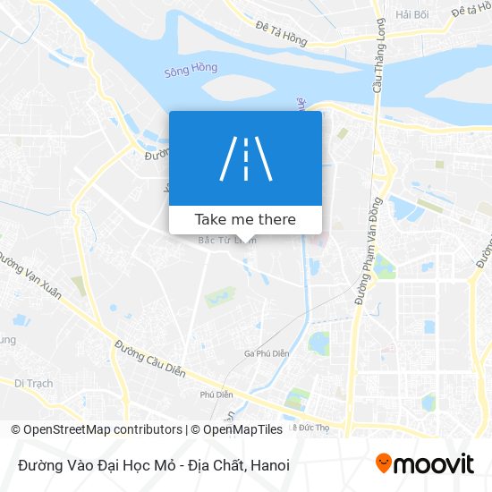 Đường Vào Đại Học Mỏ - Địa Chất map