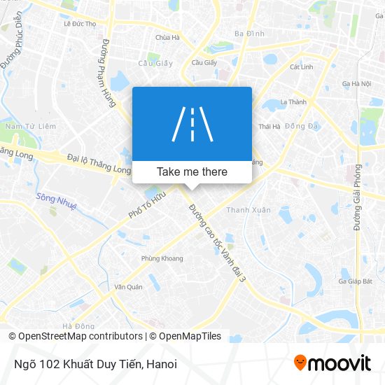 Ngõ 102 Khuất Duy Tiến map