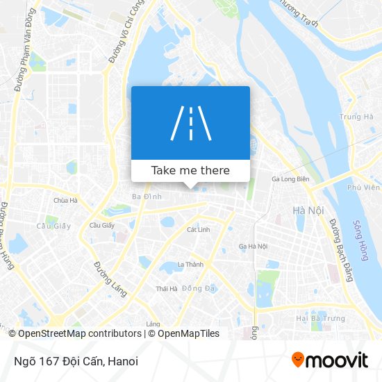 Ngõ 167 Đội Cấn map