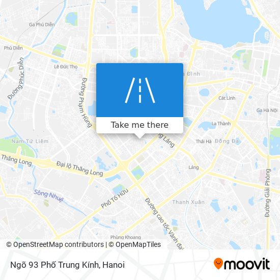 Ngõ 93 Phố Trung Kính map