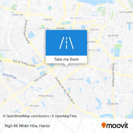 Ngõ 86 Nhân Hòa map