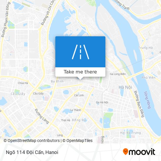 Ngõ 114 Đội Cấn map