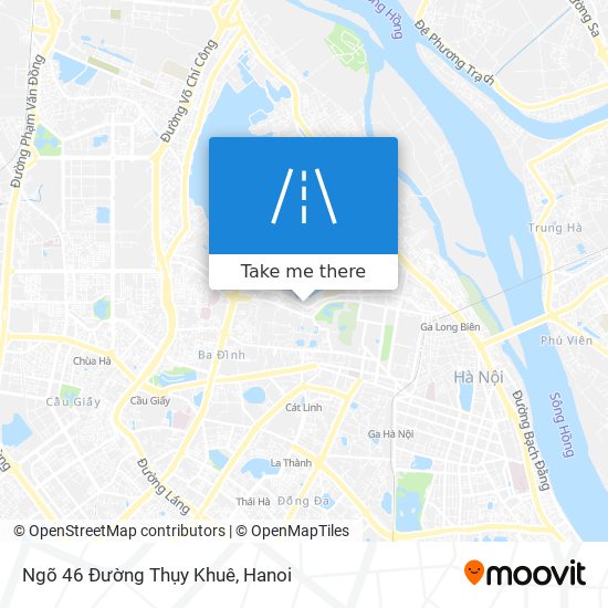 Ngõ 46 Đường Thụy Khuê map