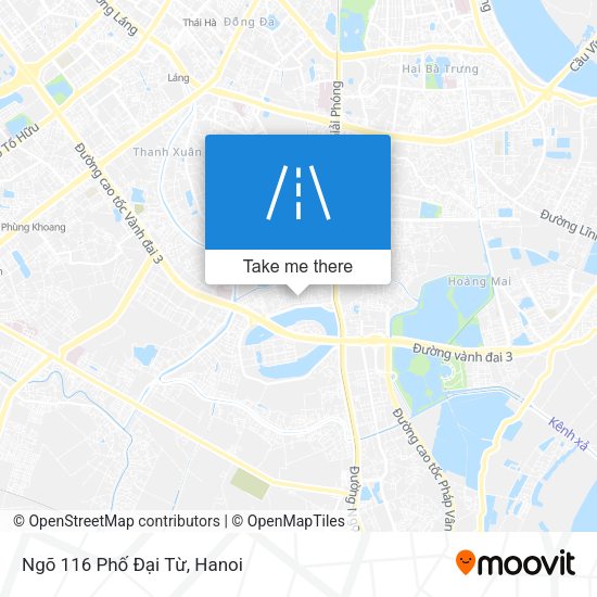 Ngõ 116 Phố Đại Từ map