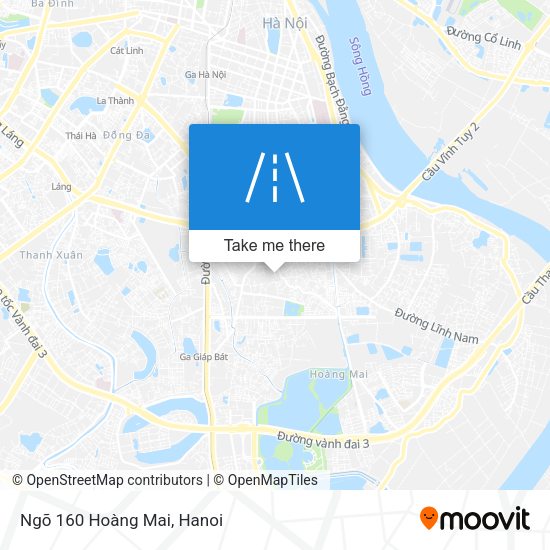 Ngõ 160 Hoàng Mai map