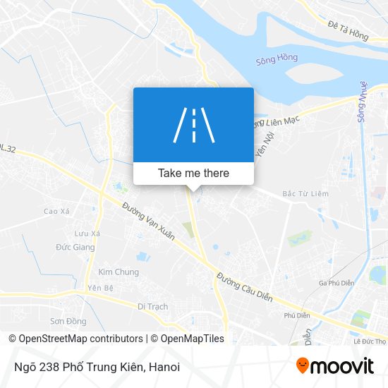 Ngõ 238 Phố Trung Kiên map